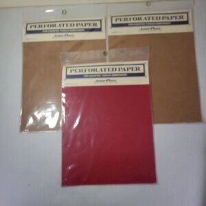 Lot of 3 Astor Place Perforated Paper for Count Thread Embroidery Sheets